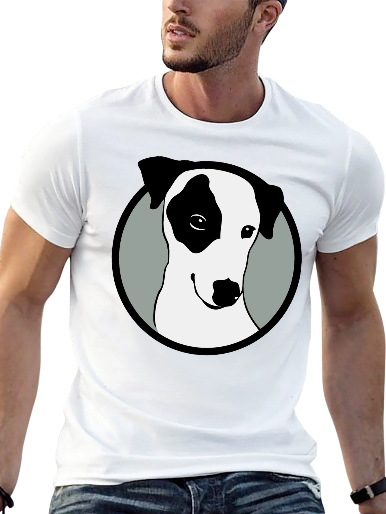 Dog Graphic Black T-Shirt