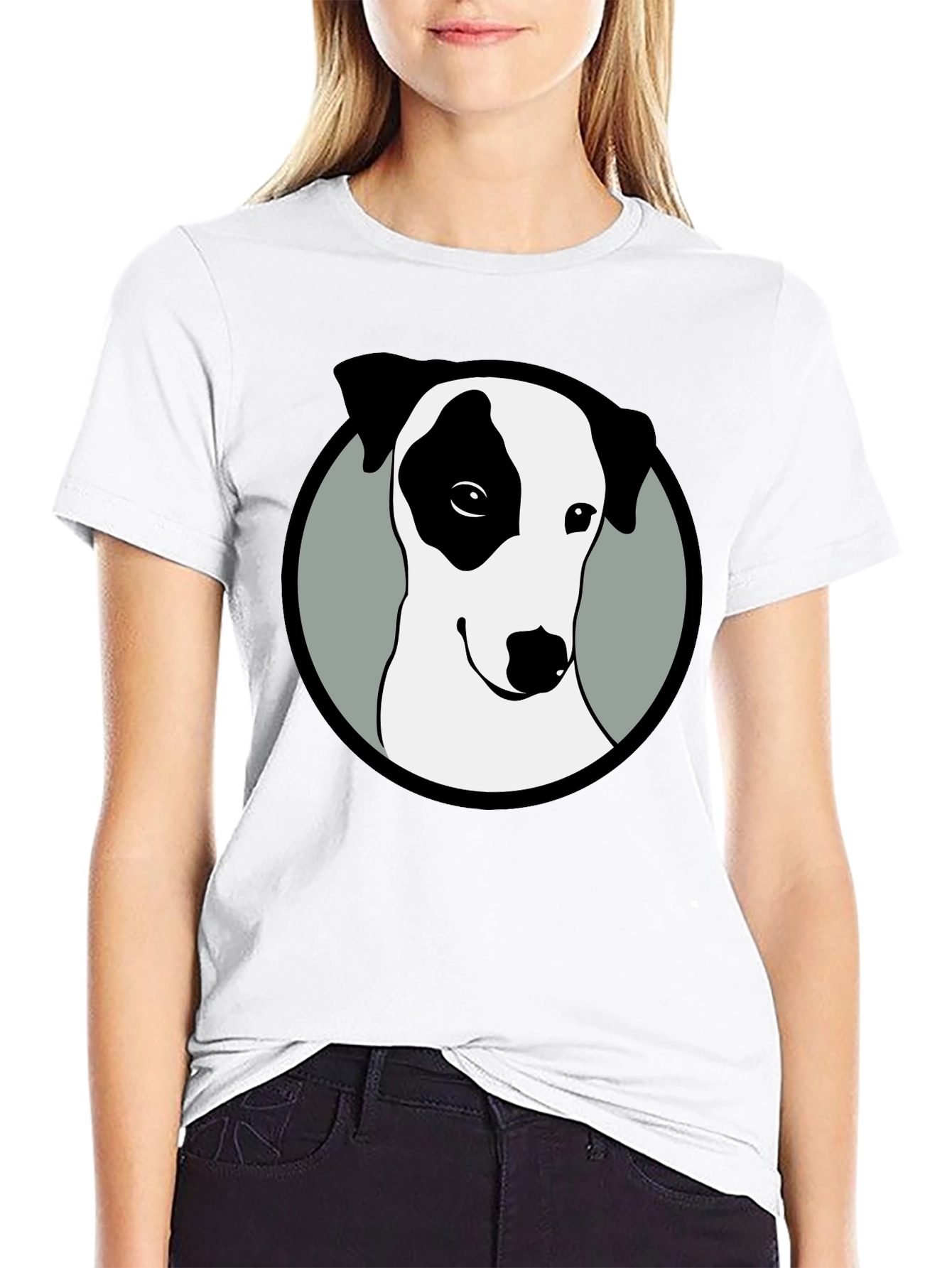 Dog Graphic Black T-Shirt