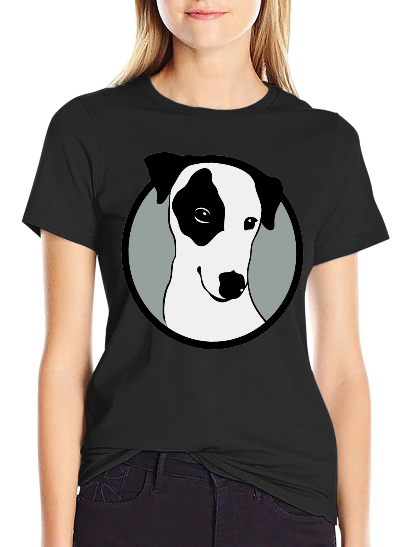 Dog Graphic Black T-Shirt
