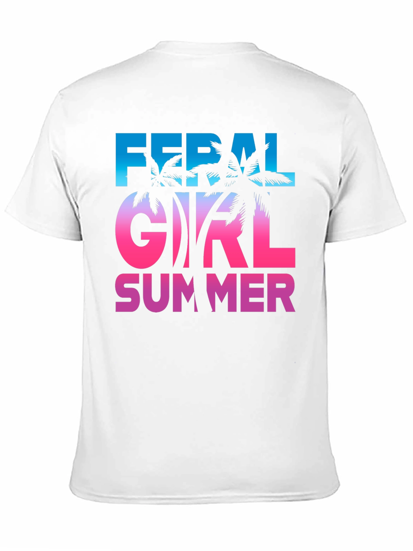 Feral Girl Summer Graphic Tee - Black Unisex T-Shirt