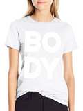 Bold BODY Graphic Tee - Black Cotton T-Shirt