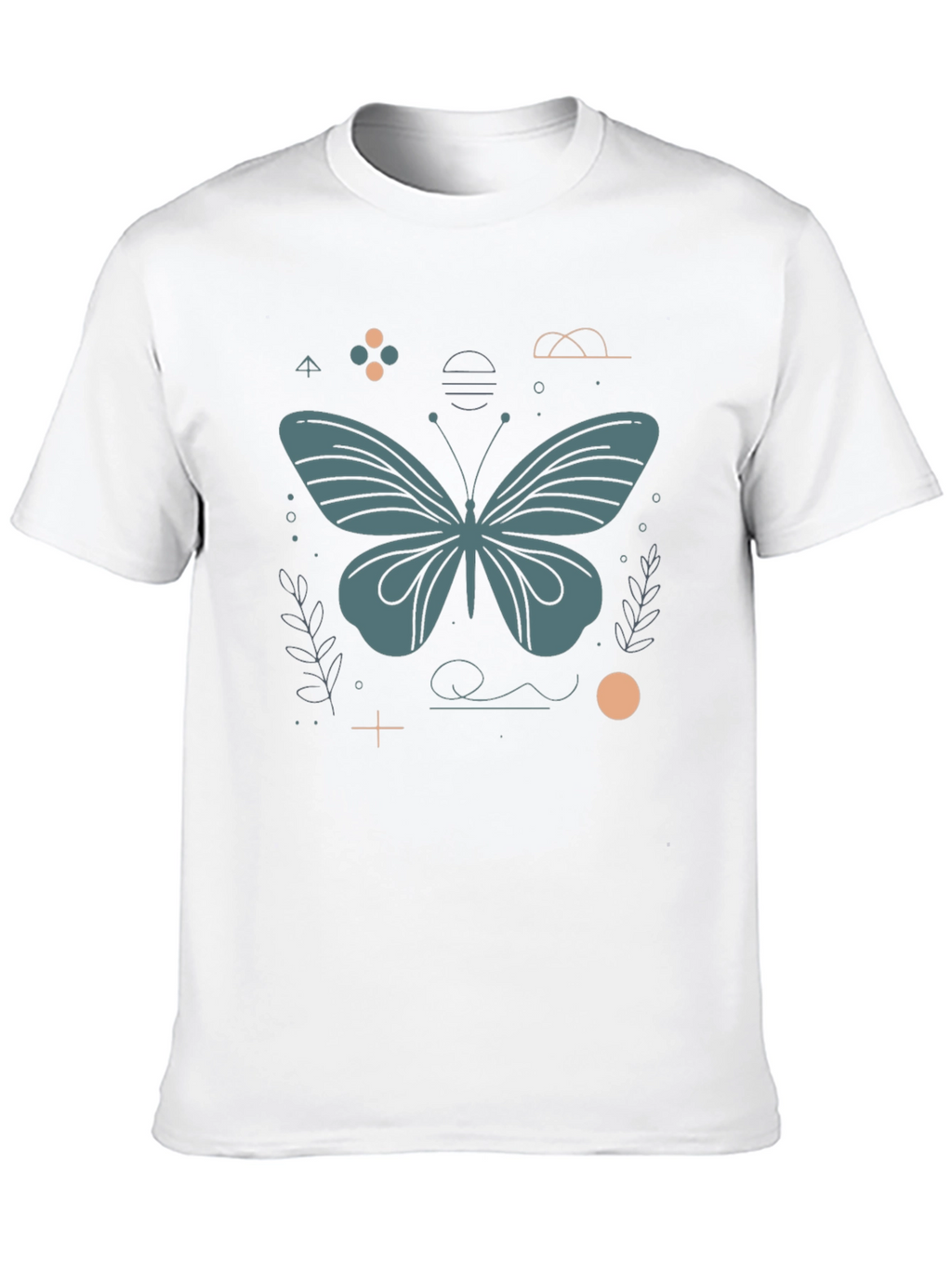 Butterfly Graphic Tee - Modern Minimalist Design