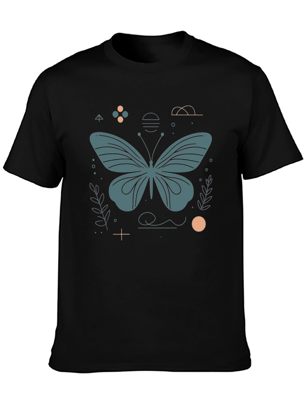 Butterfly Graphic Tee - Modern Minimalist Design
