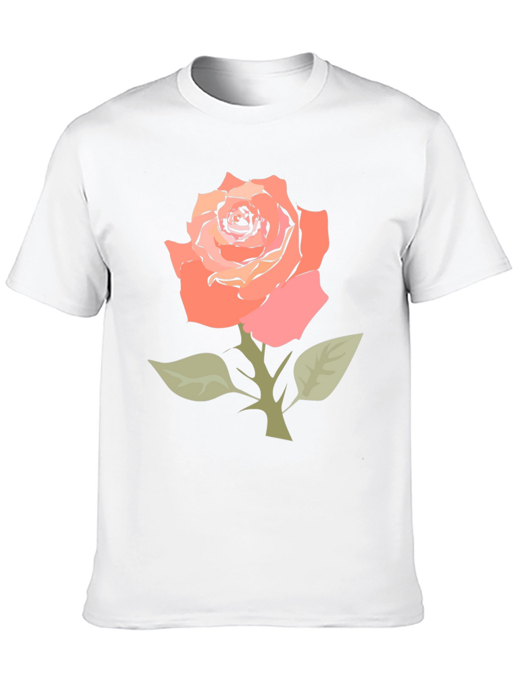 Black Rose Graphic Tee - Stylish Floral T-Shirt