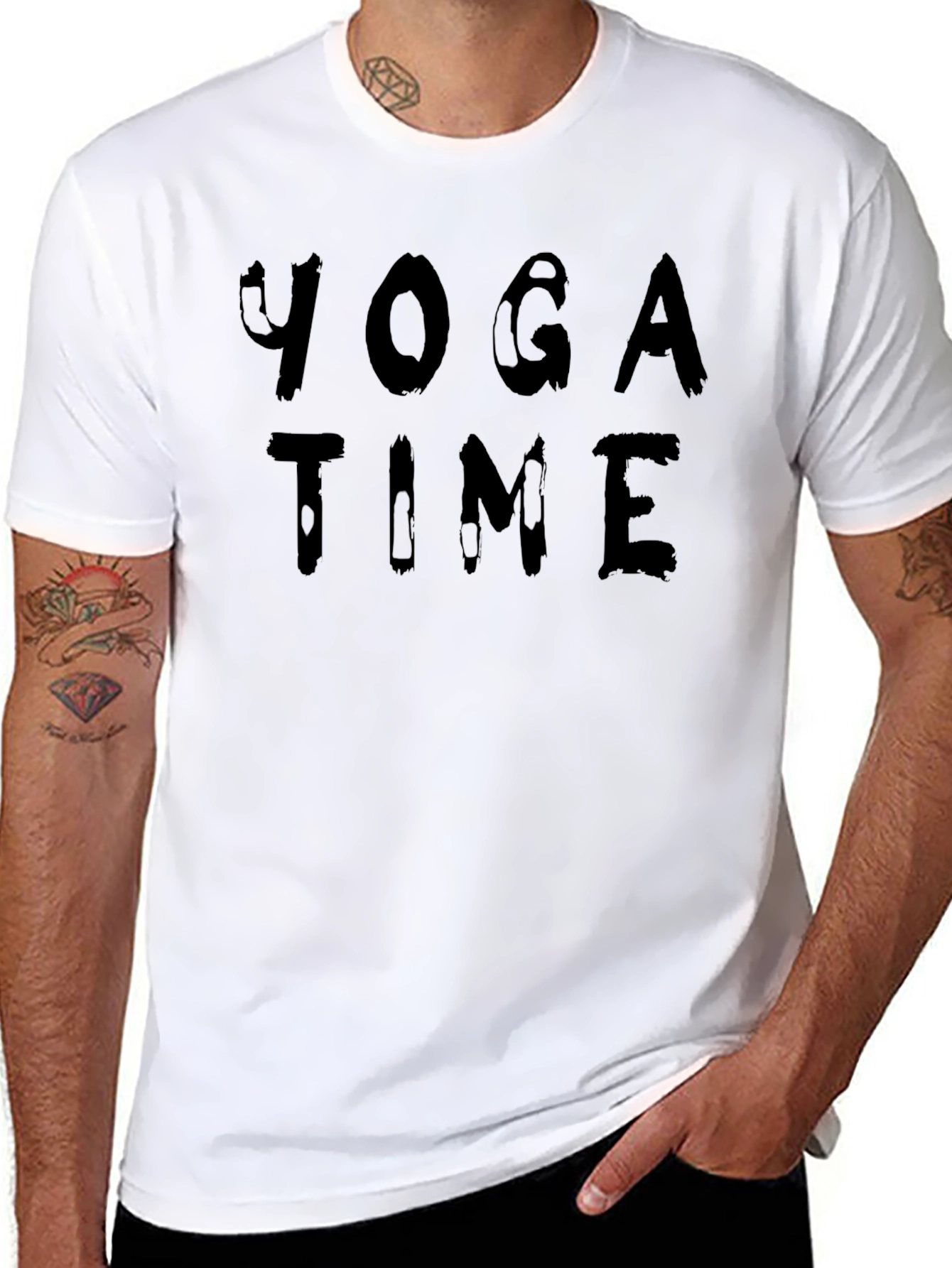 Yoga Time Black T-Shirt