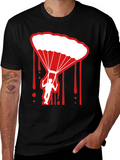 Parachute Graphic Tee - Skydiving Adventure Shirt