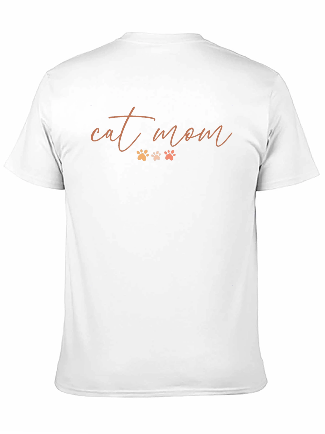 Cat Mom T-Shirt - Cute Paw Print Design