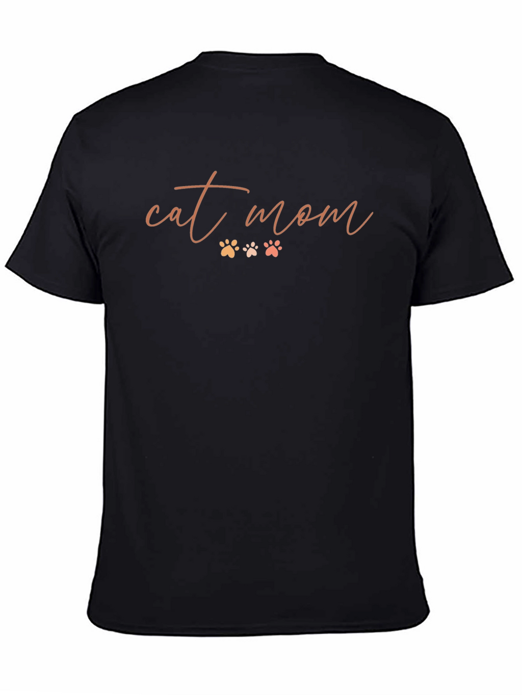 Cat Mom T-Shirt - Cute Paw Print Design