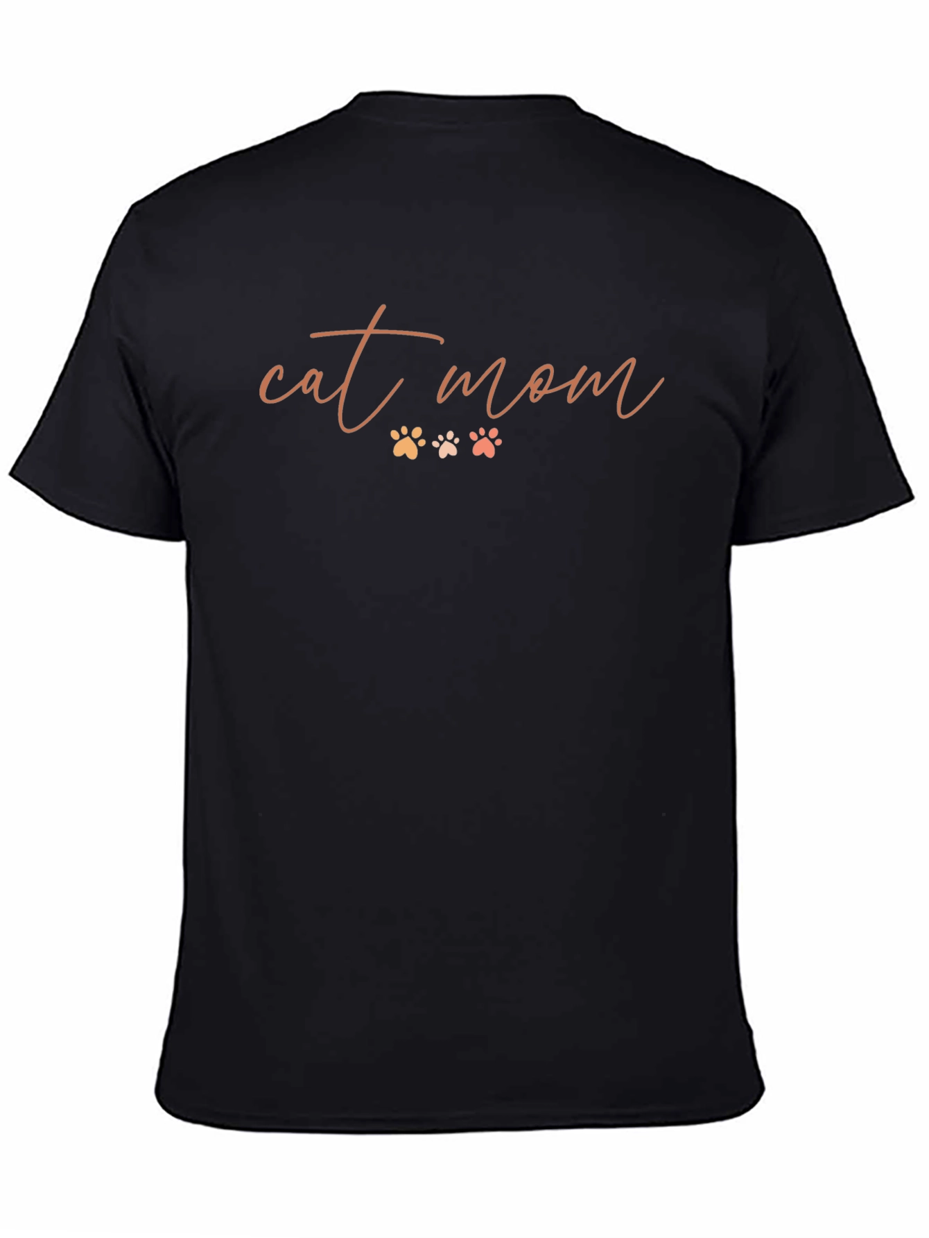 Cat Mom T-Shirt - Cute Paw Print Design