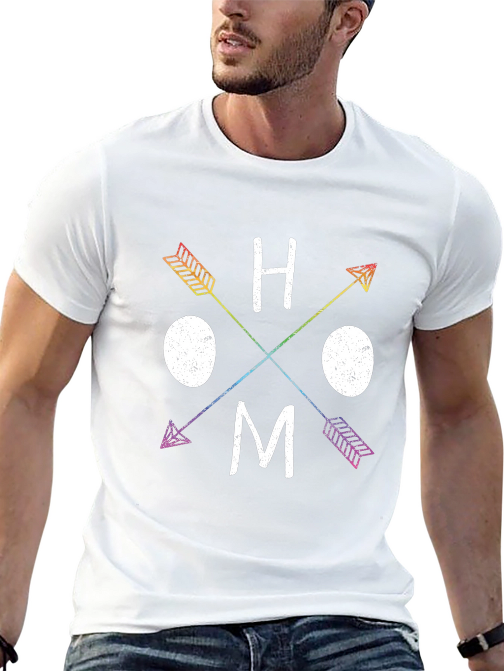 Rainbow Arrow HOMO T-Shirt - Pride Apparel