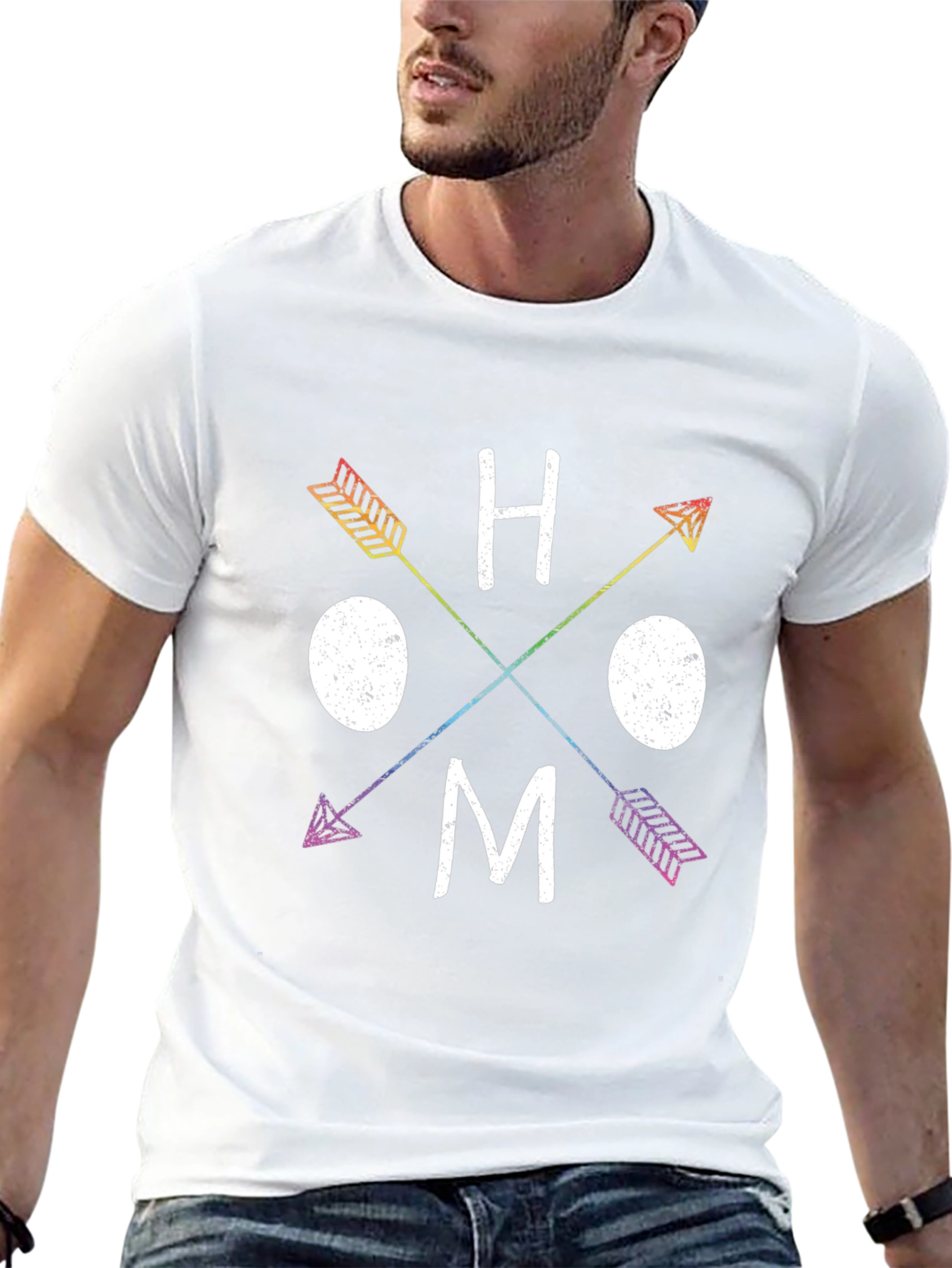 Rainbow Arrow HOMO T-Shirt - Pride Apparel