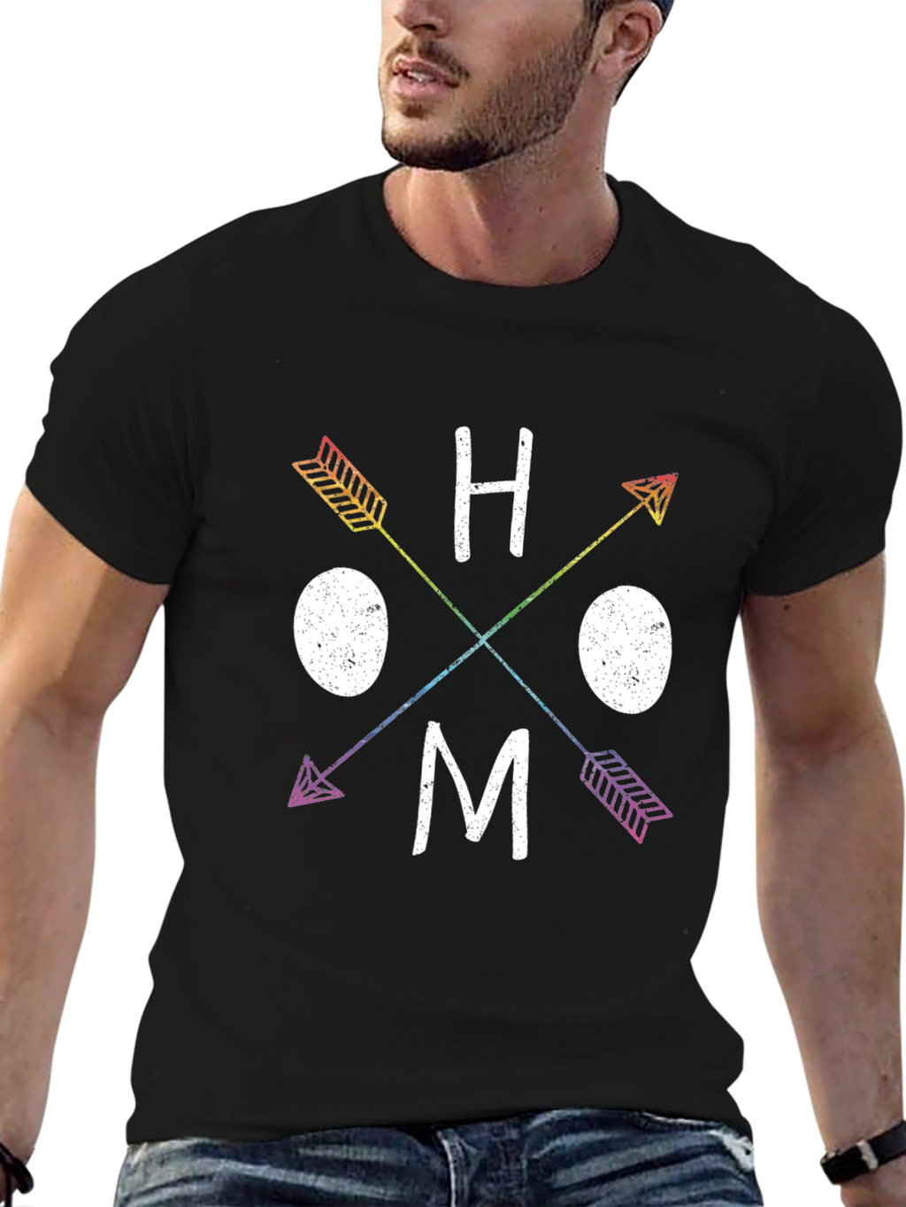 Rainbow Arrow HOMO T-Shirt - Pride Apparel