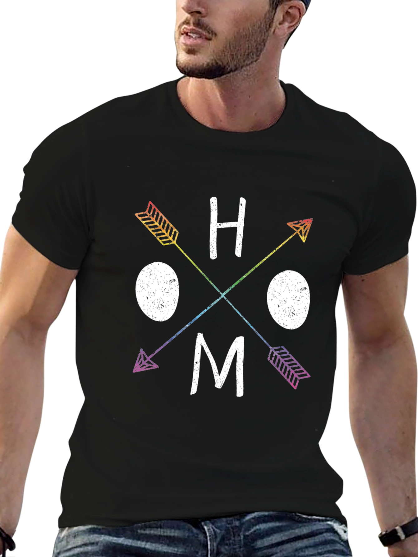 Rainbow Arrow HOMO T-Shirt - Pride Apparel