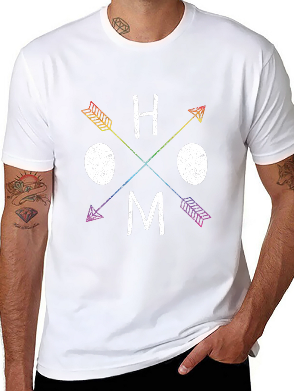 Rainbow Arrow HOMO T-Shirt - Pride Apparel