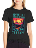 Adventure Is My Therapy T-Shirt - Nature Graphic Tee