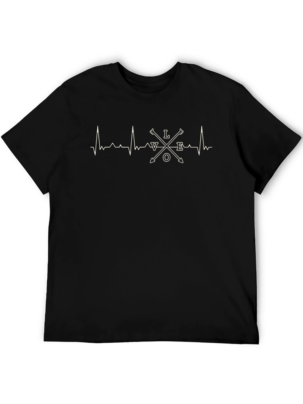 Love Heartbeat Arrow Graphic Tee
