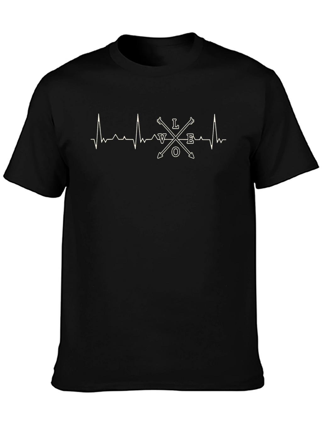 Love Heartbeat Arrow Graphic Tee