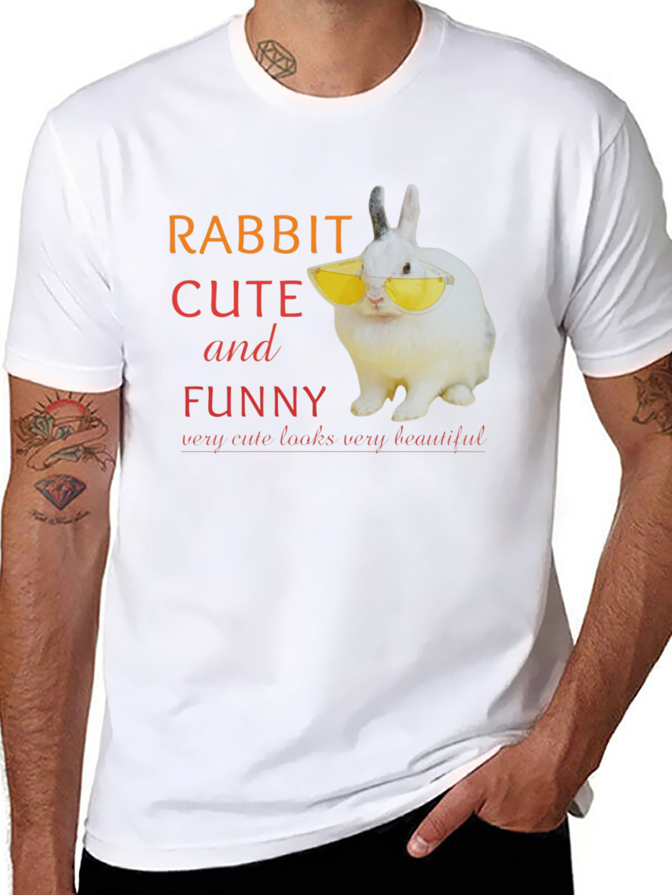 Rabbit Cute and Funny T-Shirt
