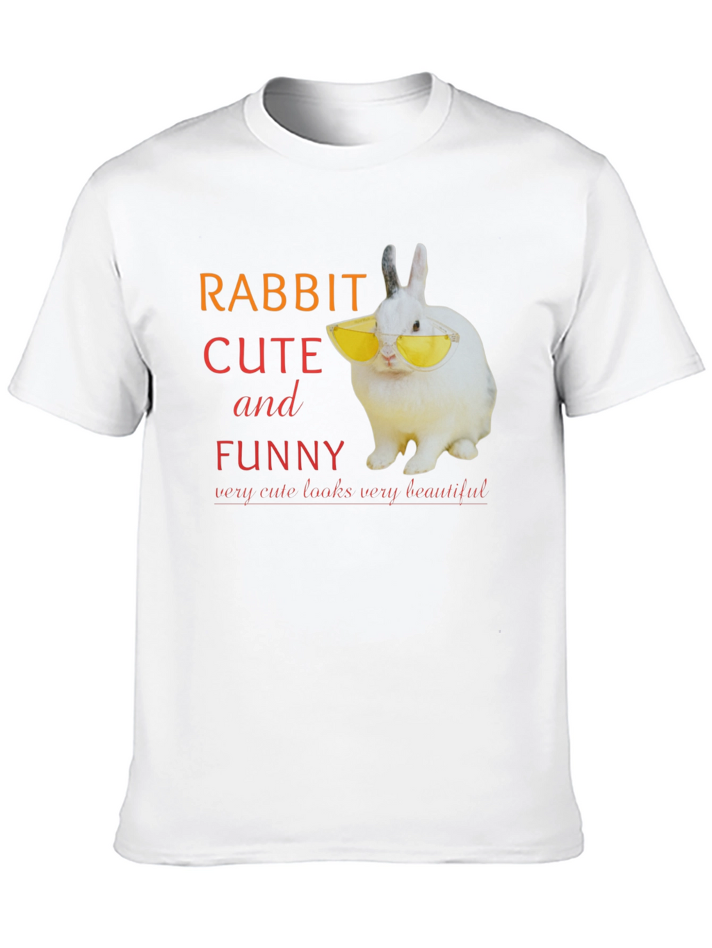 Rabbit Cute and Funny T-Shirt