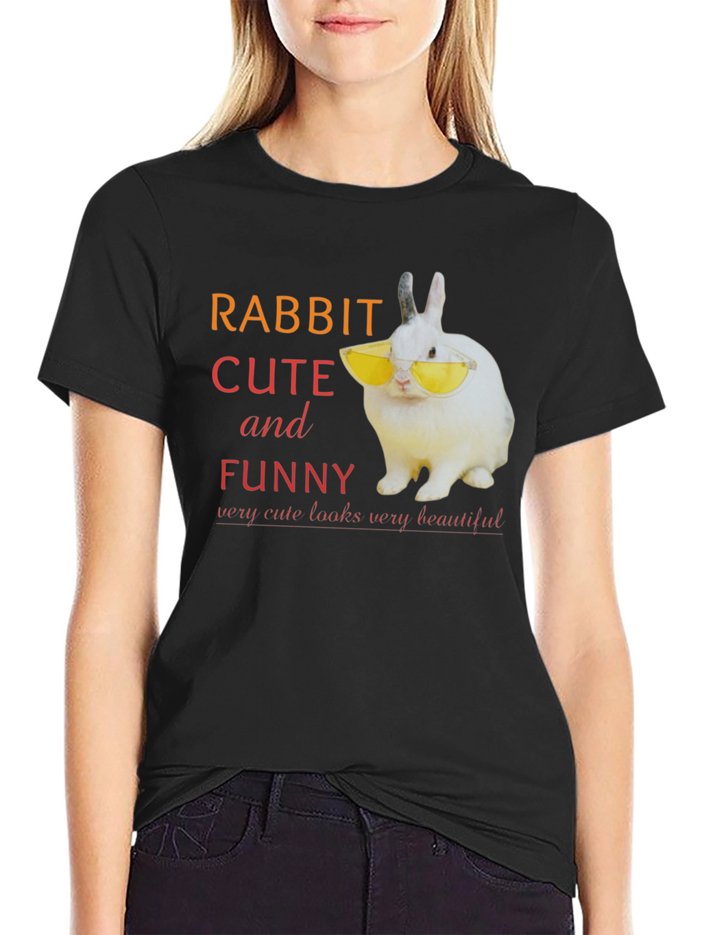 Rabbit Cute and Funny T-Shirt
