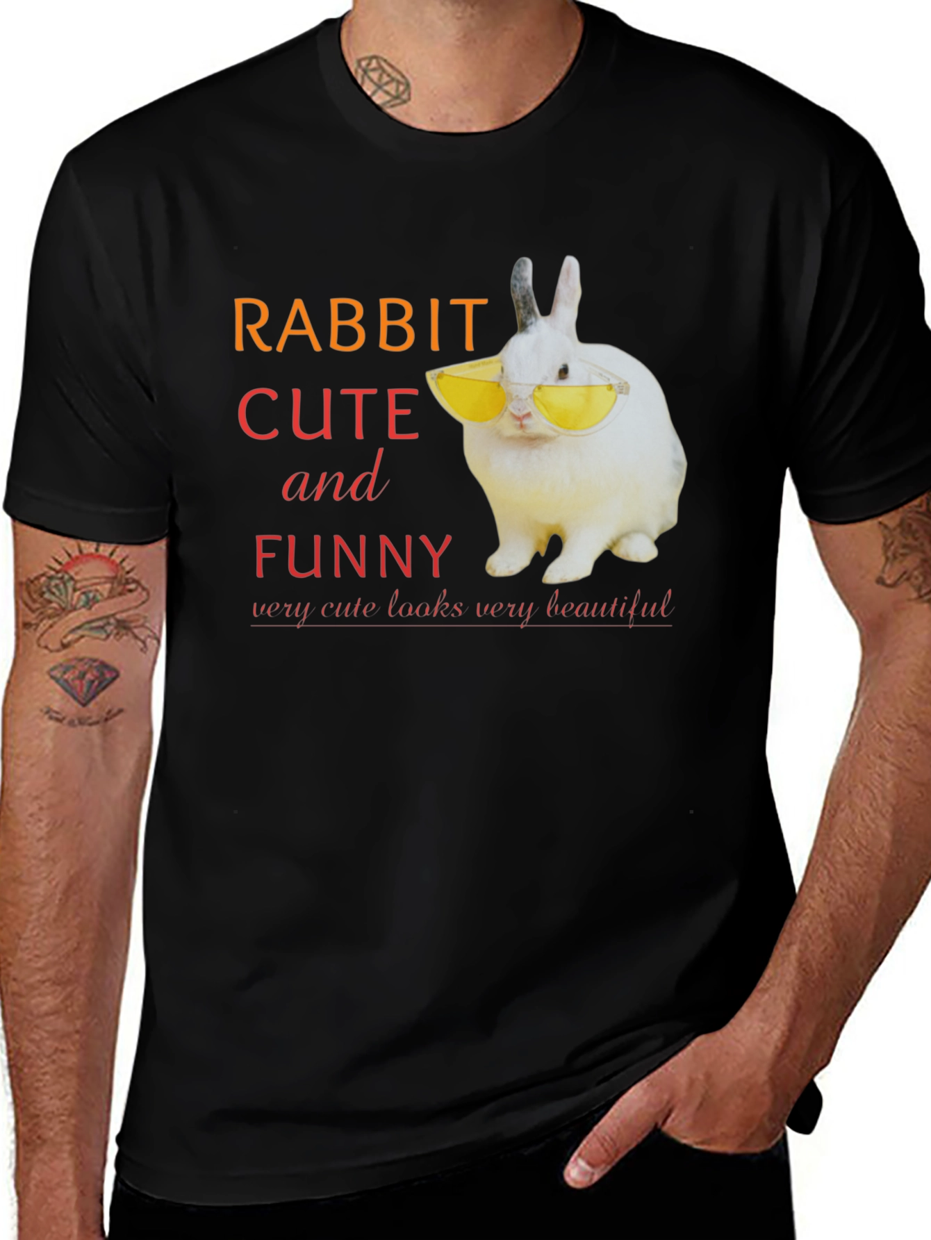 Rabbit Cute and Funny T-Shirt