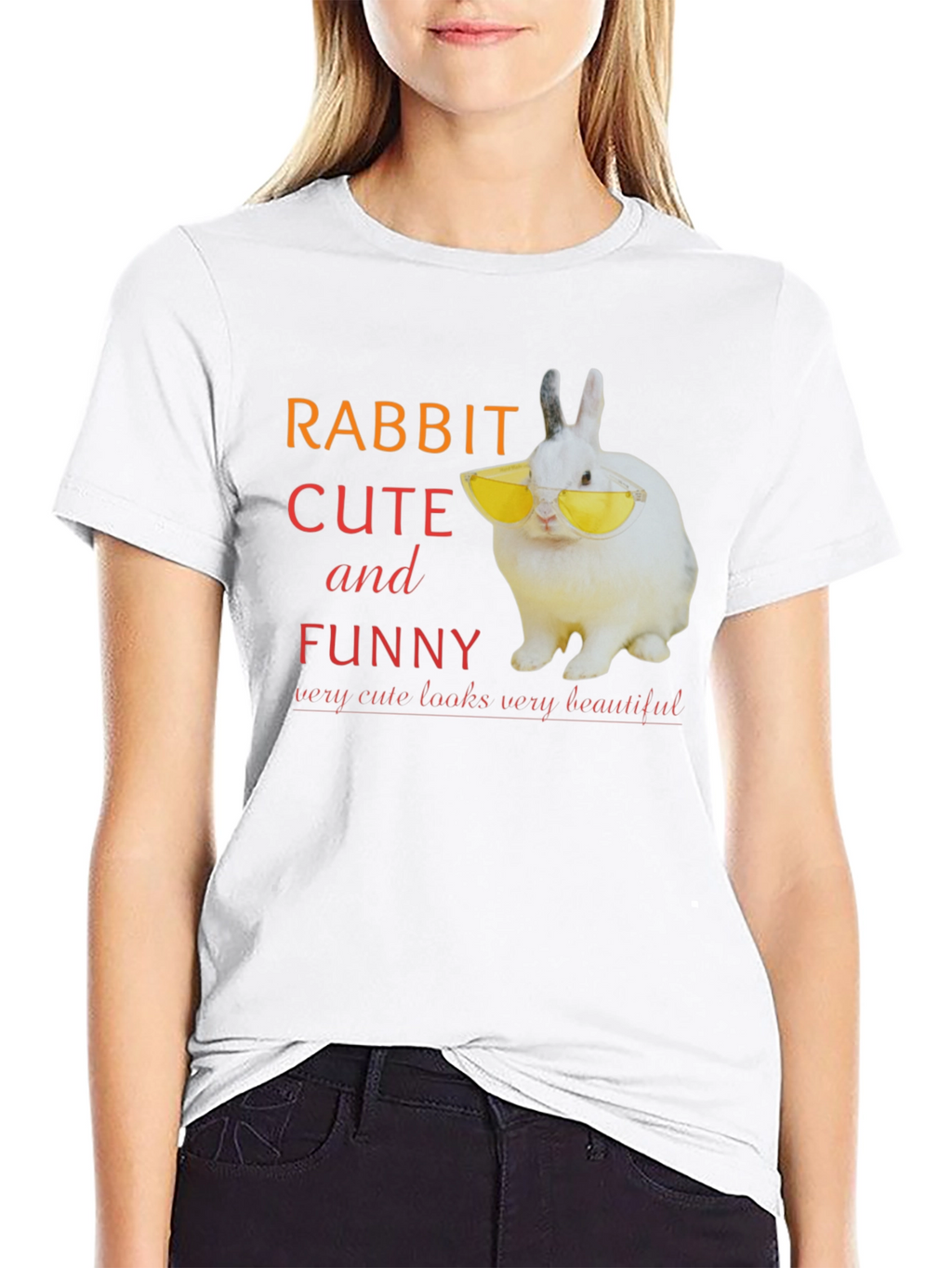 Rabbit Cute and Funny T-Shirt