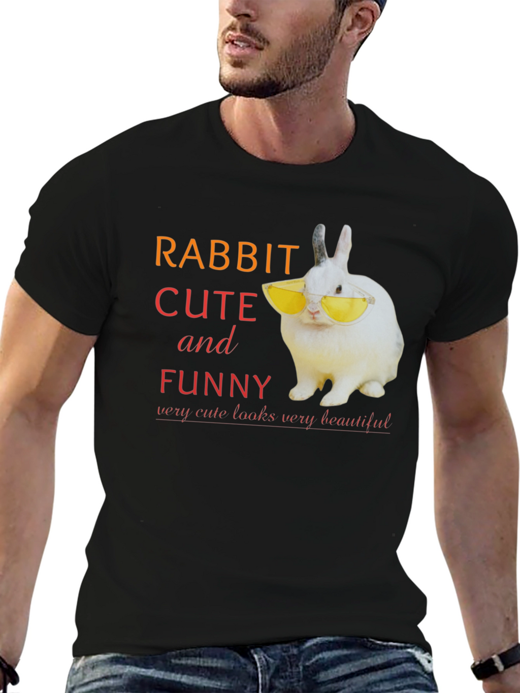Rabbit Cute and Funny T-Shirt