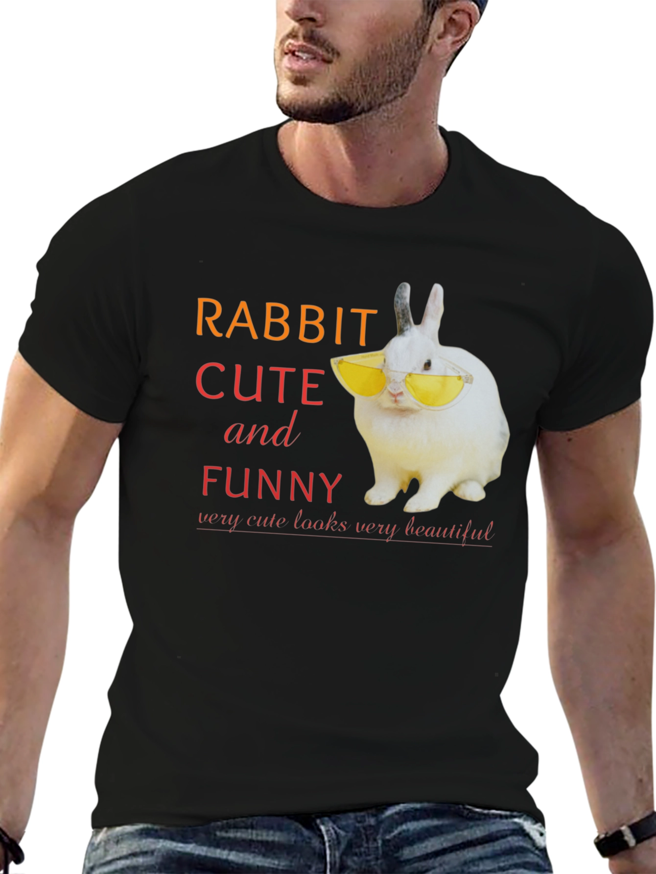 Rabbit Cute and Funny T-Shirt