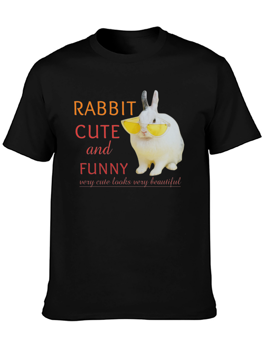 Rabbit Cute and Funny T-Shirt