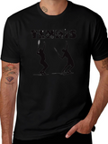 Tennis Graphic Black Tee