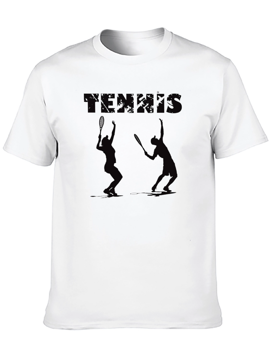 Tennis Graphic Black Tee