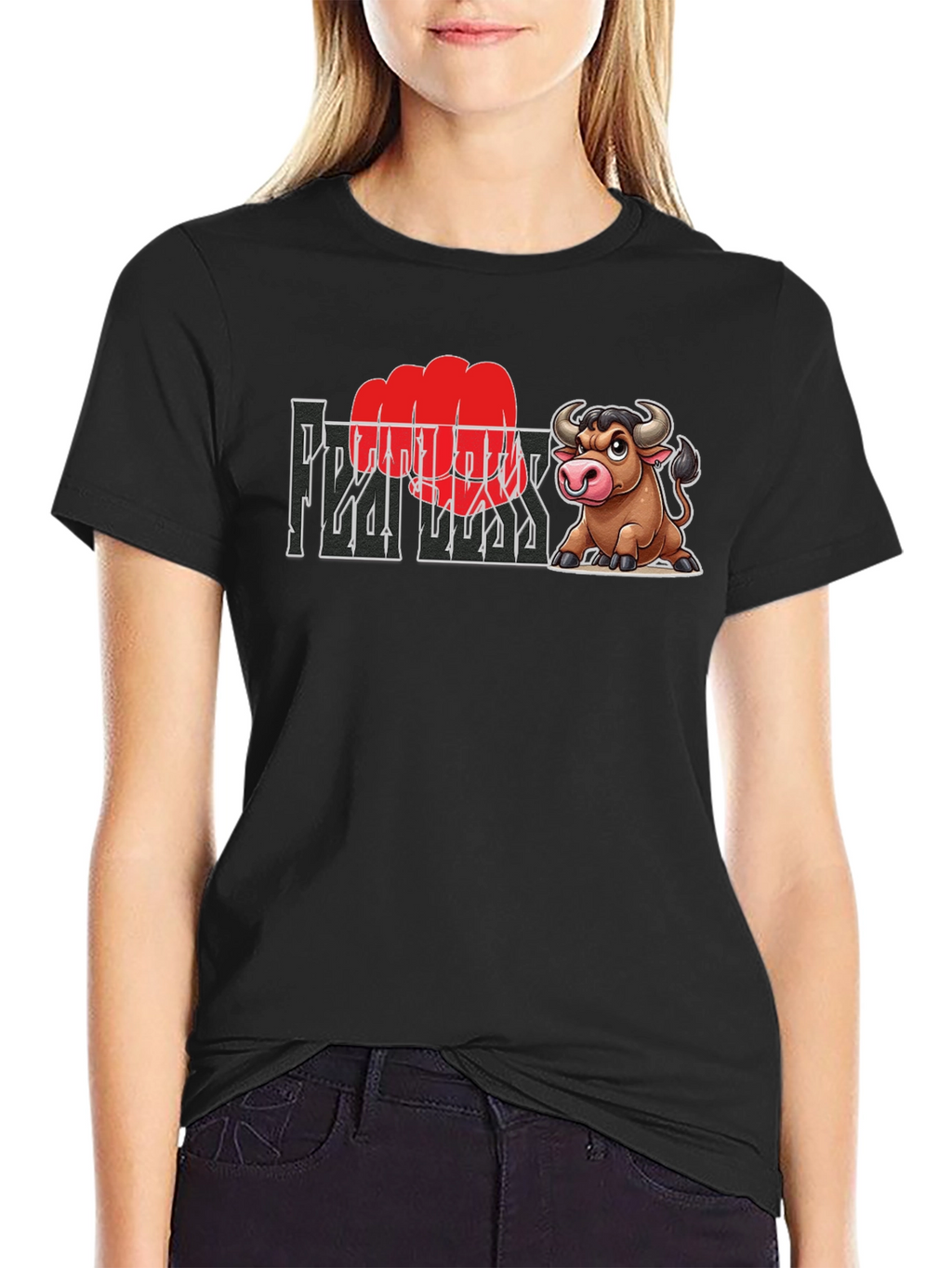 Fearless Bull Graphic Tee - Bold & Unique Design