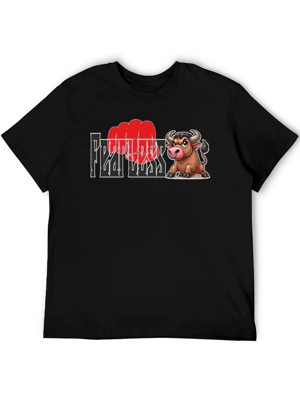 Fearless Bull Graphic Tee - Bold & Unique Design