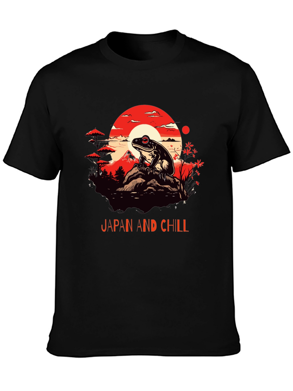 Japan and Chill Frog Graphic Tee