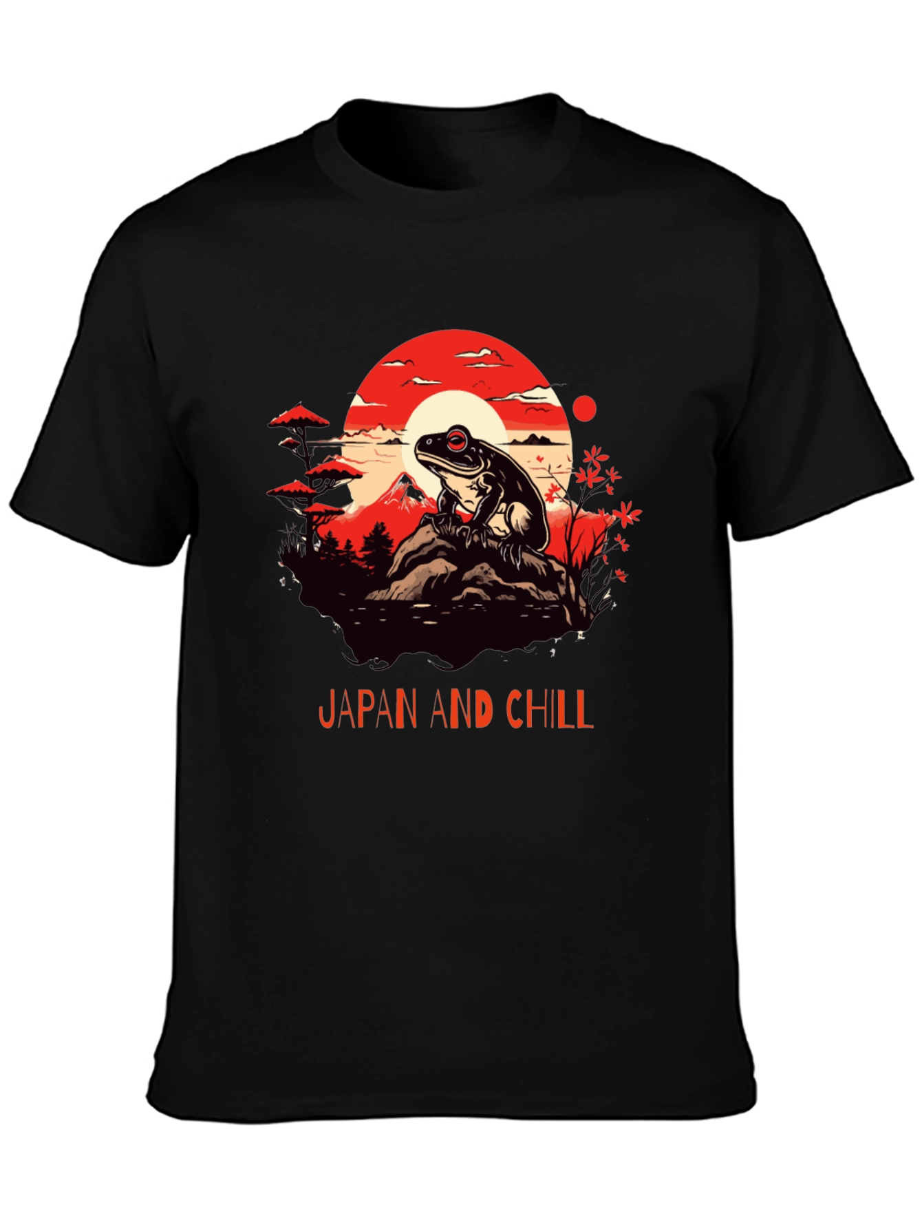 Japan and Chill Frog Graphic Tee