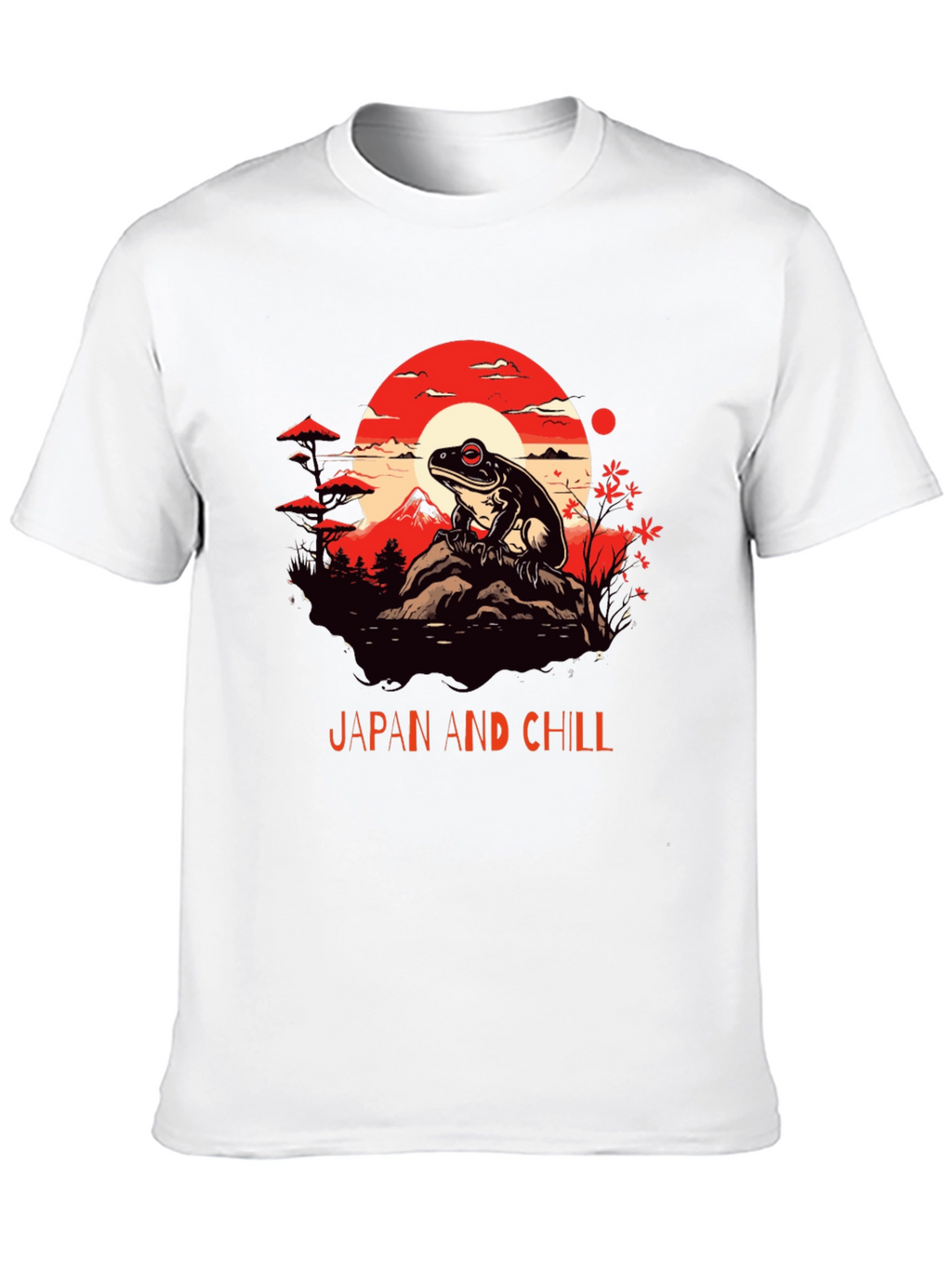 Japan and Chill Frog Graphic Tee