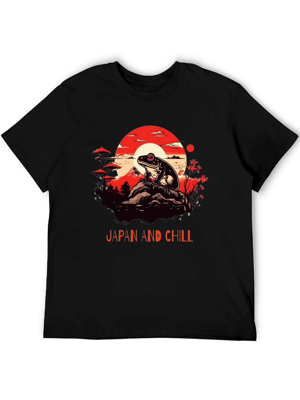 Japan and Chill Frog Graphic Tee