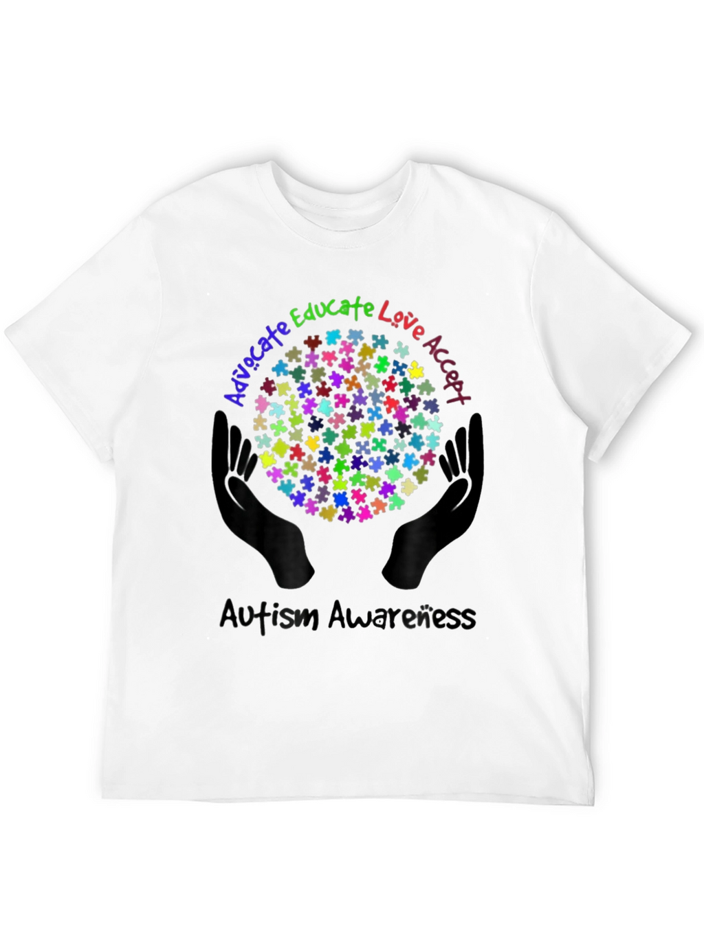Autism Awareness Puzzle Piece Graphic Tee