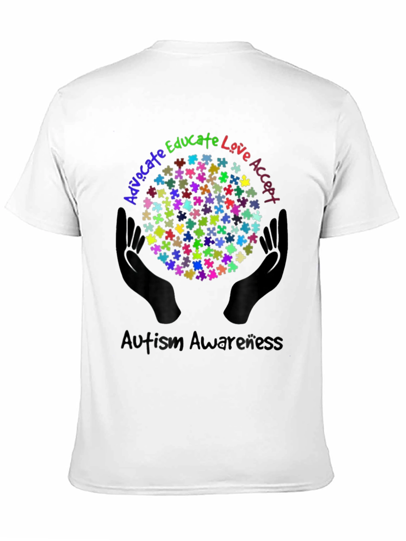 Autism Awareness Puzzle Piece Graphic Tee