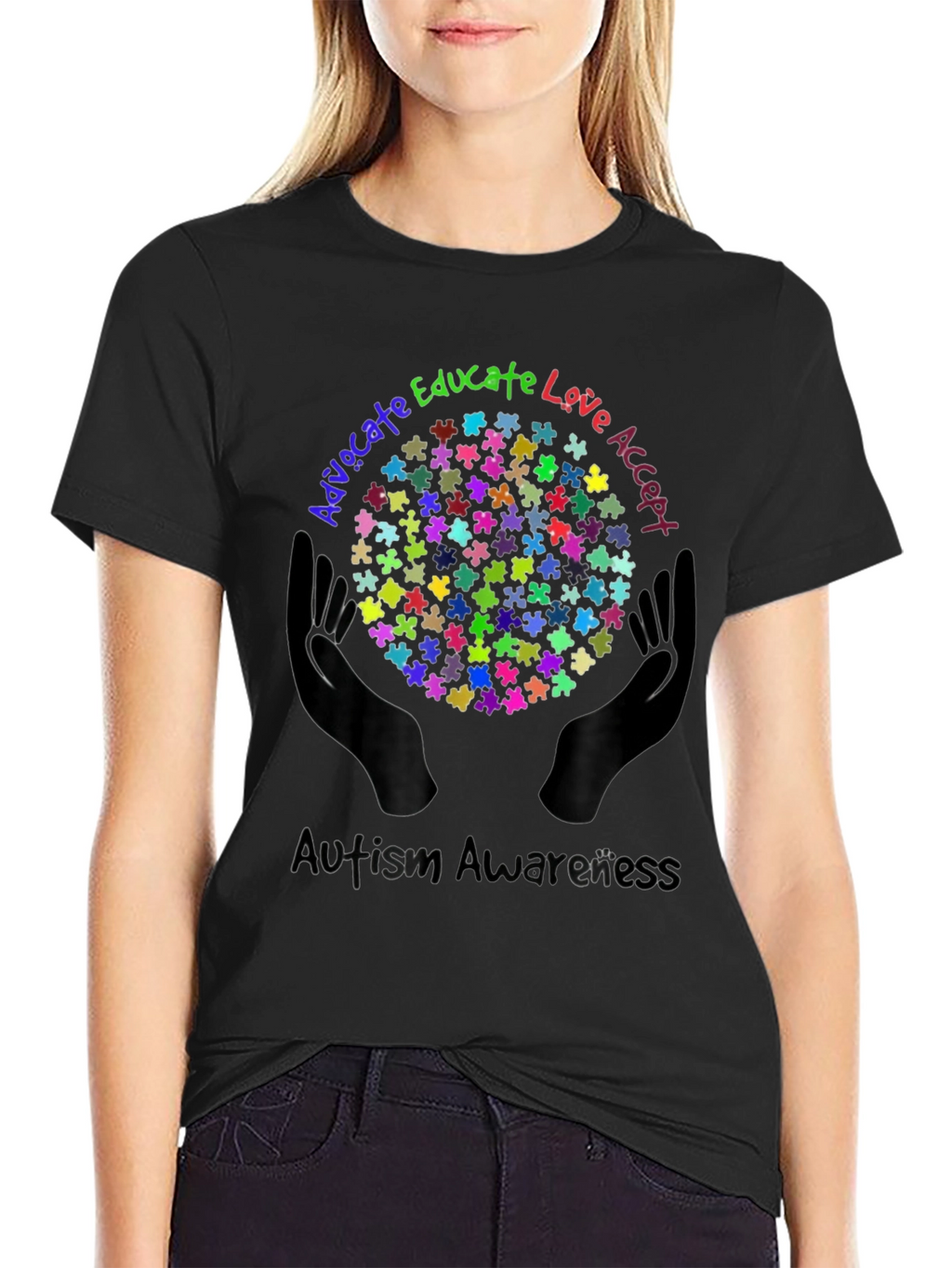 Autism Awareness Puzzle Piece Graphic Tee