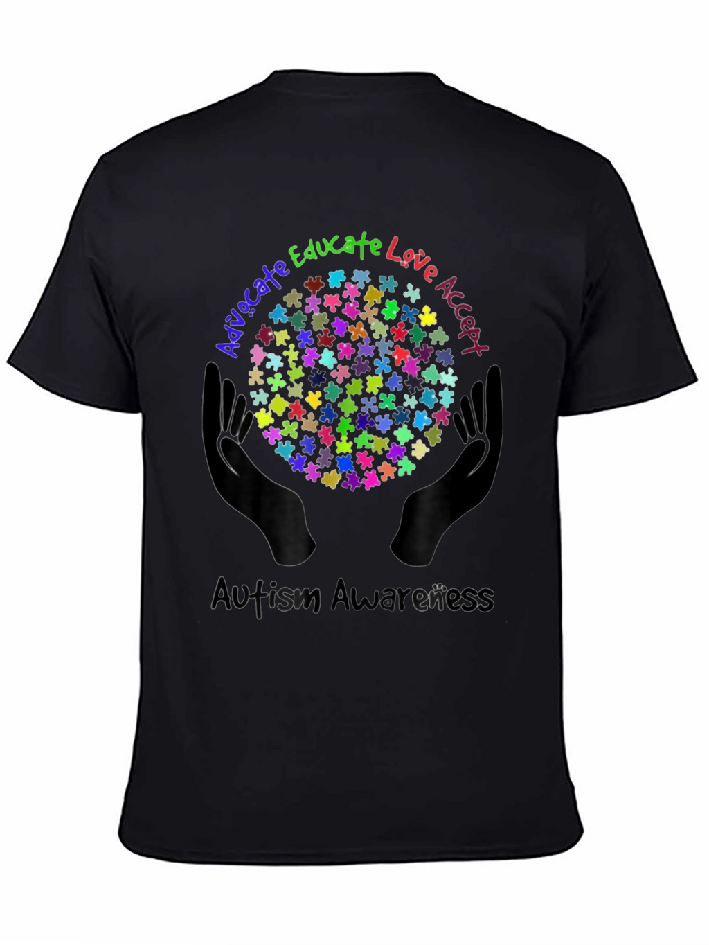 Autism Awareness Puzzle Piece Graphic Tee