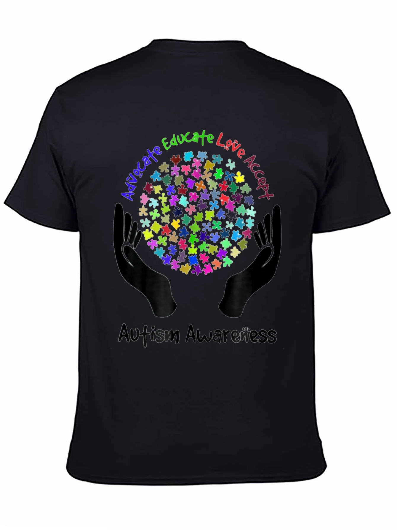 Autism Awareness Puzzle Piece Graphic Tee