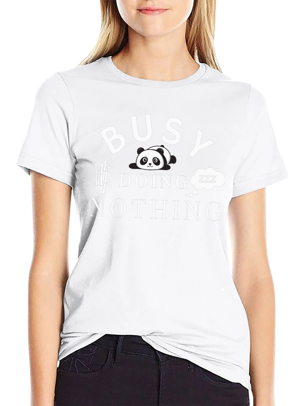Busy Doing Nothing Panda T-Shirt