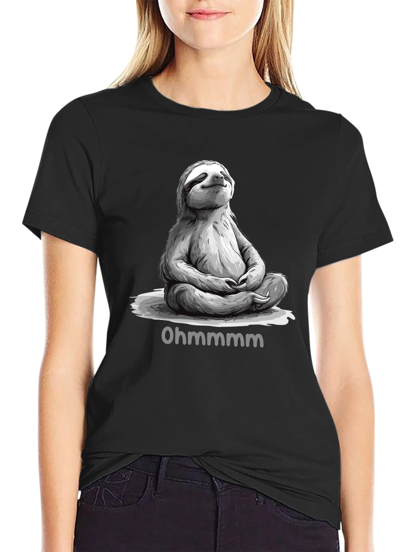 Meditating Sloth T-Shirt - Ohmmmmmm