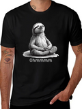 Meditating Sloth T-Shirt - Ohmmmmmm