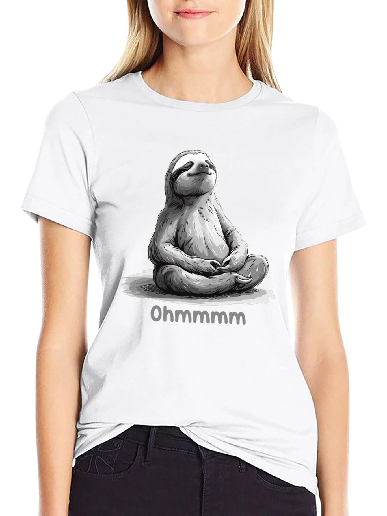 Meditating Sloth T-Shirt - Ohmmmmmm