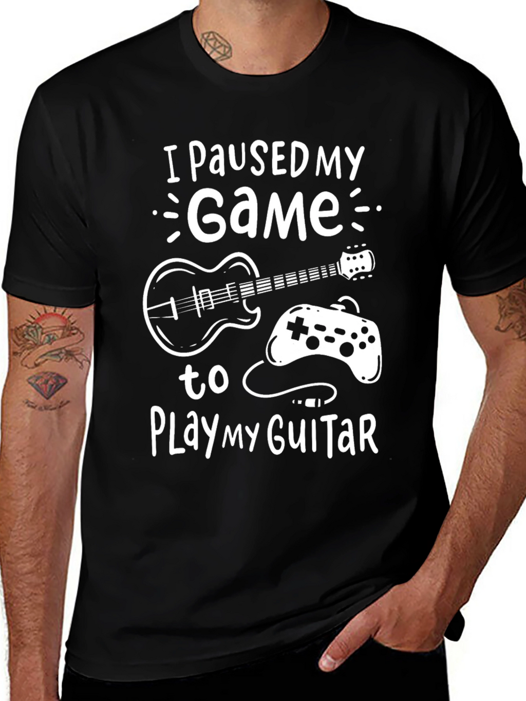 Funny Gamer Guitarist T-Shirt