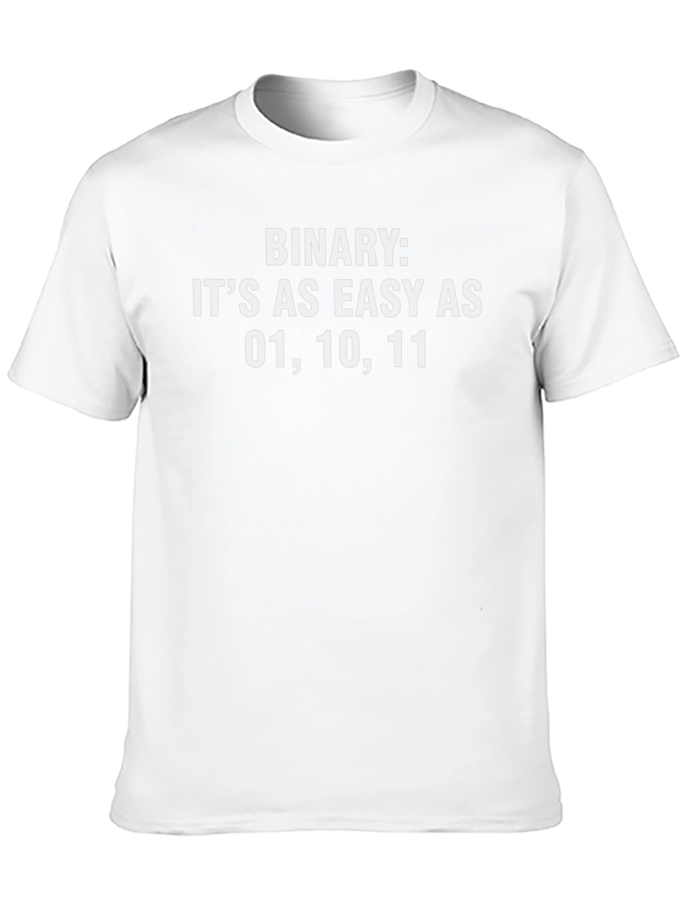 Binary Code Easy Math Black T-Shirt