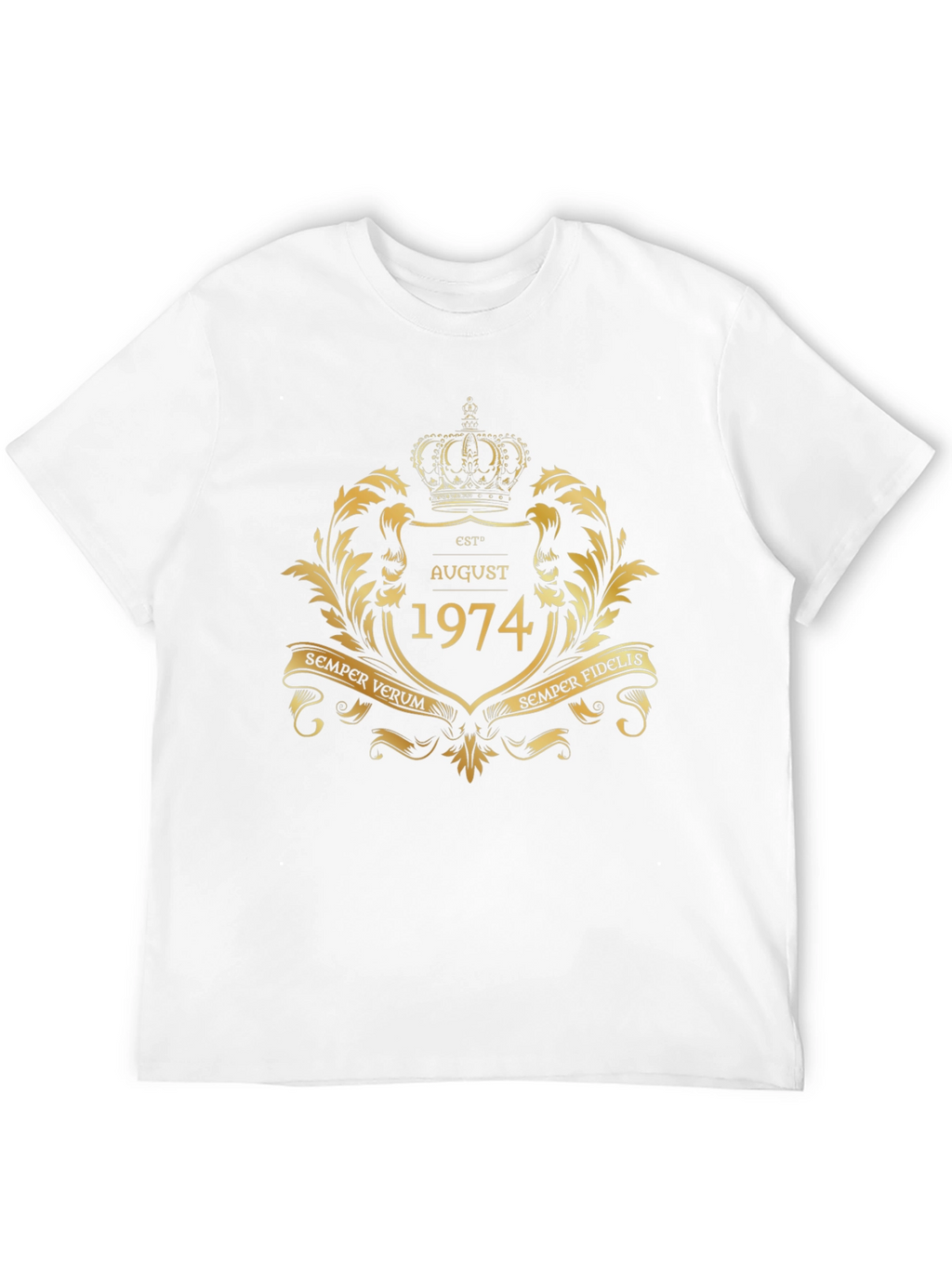 August 1974 T-Shirt Crown Design