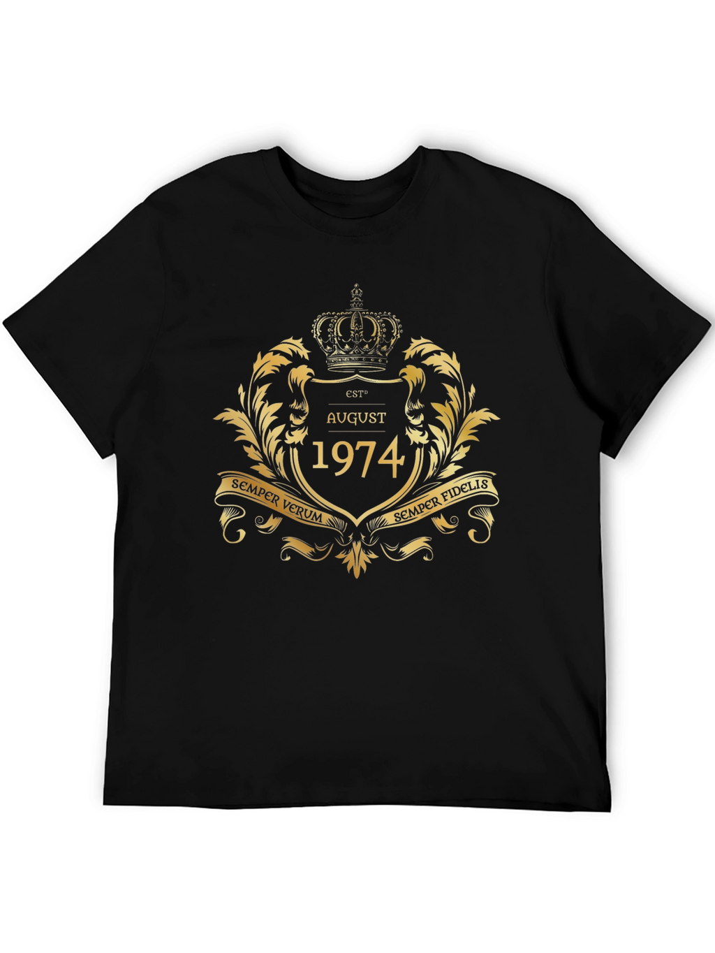 August 1974 T-Shirt Crown Design